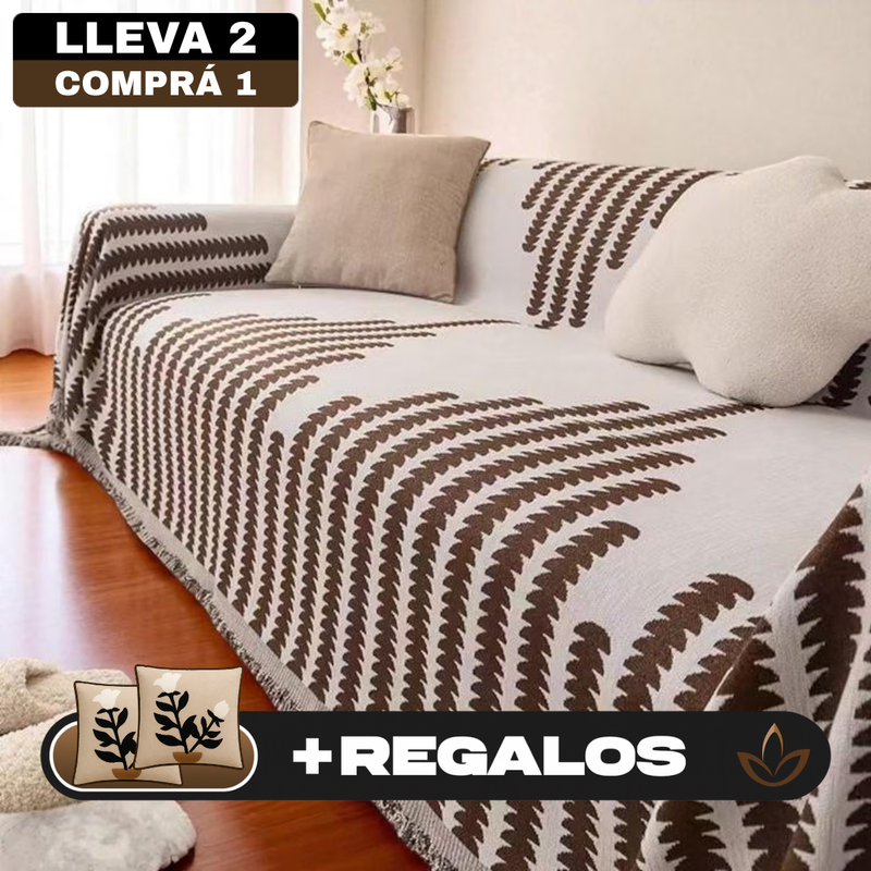 [Llevá 2 Pagá 1] Funda para Sofá Bella de Algodón (Tu Sofá Renovado y Elegante) +REGALOS: 2 Fundas para Almohadones