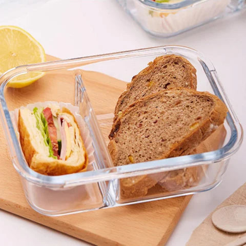 Conjunto de Recipientes Organizadores de Vidrio Templado con Tapa Antiderrame +REGALO: Porta Condimentos