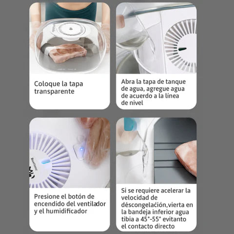 [Llevá 2 Pagá 1] Máquina de Descongelado Rápido con Temperatura Inteligente (¡Descongelá en menos de 1 Minuto!) +REGALO: Kit de Utensilios de Cocina