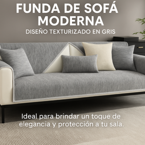 [Llevá 2 Pagá 1] Funda de Sofá Completa en Algodón y Poliéster +2 REGALOS: Almohadones