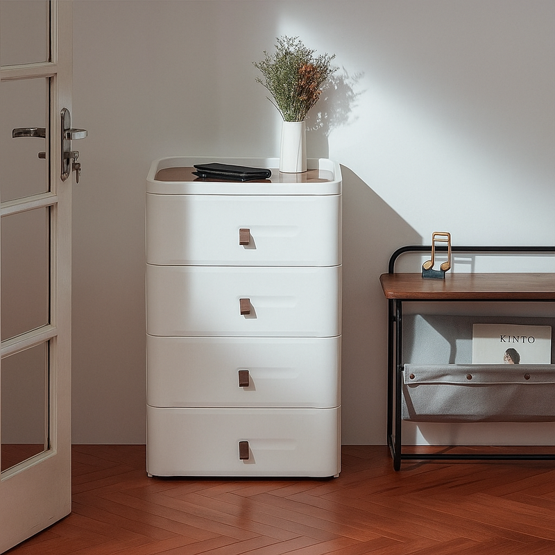 [Llevá 2 Pagá 1] Cómoda Modular SpaceBox de 4 Cajones Amplios y Diseño Minimalista (¡Organización moderna para cualquier ambiente!)