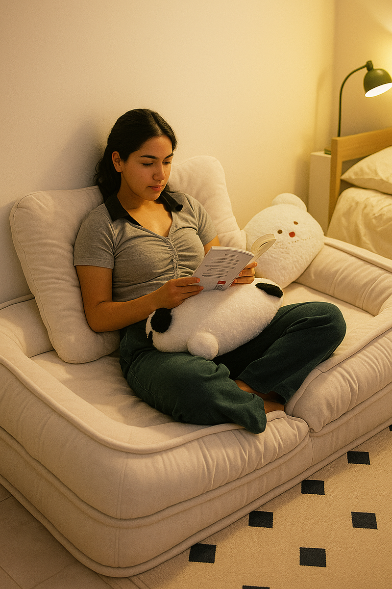 [Llevá 2 Pagá 1] Butaca Puffy Reclinable y Ultra Acolchonado + 2 Almohadas de Regalo