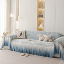 [Llevá 2 Pagá 1] Funda para Sofá Vera de Algodón y Viscosa con Estampa Elegante y Faldones Laterales +REGALO: 2 Almohadas