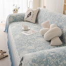 [Llevá 2 Pagá 1] Funda para Sofá Vera de Algodón y Viscosa con Estampa Elegante y Faldones Laterales +REGALO: 2 Almohadas