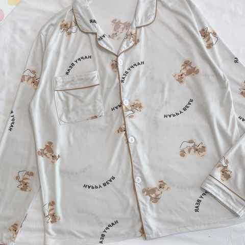 [Llevá 3 Pagá 2] Pijamas Femeninos en Seda Hielo y Algodón + REGALO: Par de Pantuflas