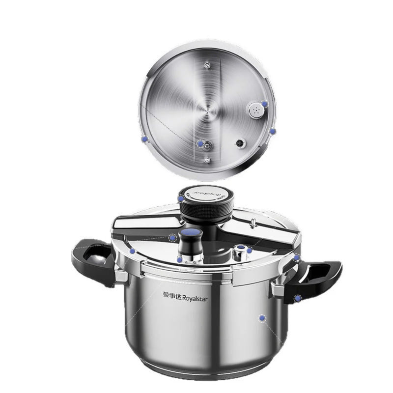 [Llevá 2 Pagá 1] Olla a Presión Supor de 3 Capas de Acero Inoxidable con Manijas de Goma | Seguridad Total para tu Cocina + Kit de Utensilios de Cocina