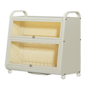 [Llevá 2 Pagá 1] Organizador de Platos MyLife en Acero Inoxidable con Vidrio Templado y Divisiones Inteligentes +REGALO: Kit de Utensilios de Cocina