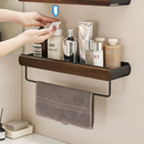 [Llevá 2 Pagá 1] Organizador de Baño de Madera con Escurridor y Diseño Moderno