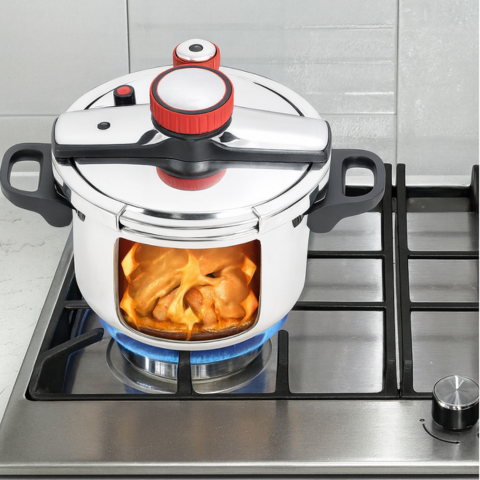 [Llevate 2 y pagá 1] Olla a Presión TurboChef de Acero Inoxidable | A Prueba de Explosiones + REGALO: Kit de Utensilios