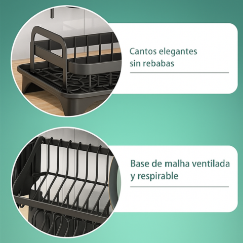 Escurridor 3 en 1 de Acero Inoxidable Multifuncional con Asas Plegables y Base Antideslizante + REGALO: Kit de Utensilios de Cocina