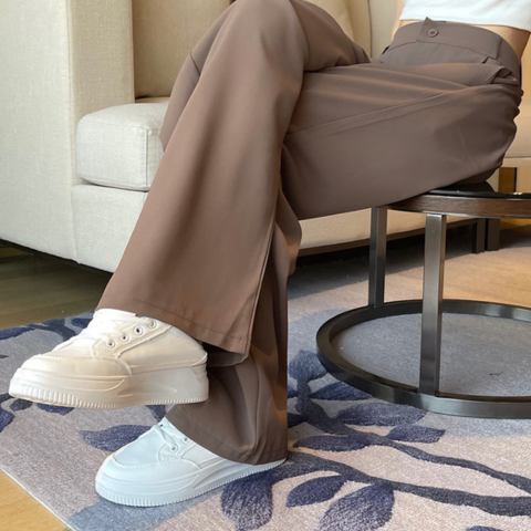 [Llevá 3 Pagá 2] Pantalón Femenino en Seda Hielo y Poliéster Selina Confort y Elasticidad Premium