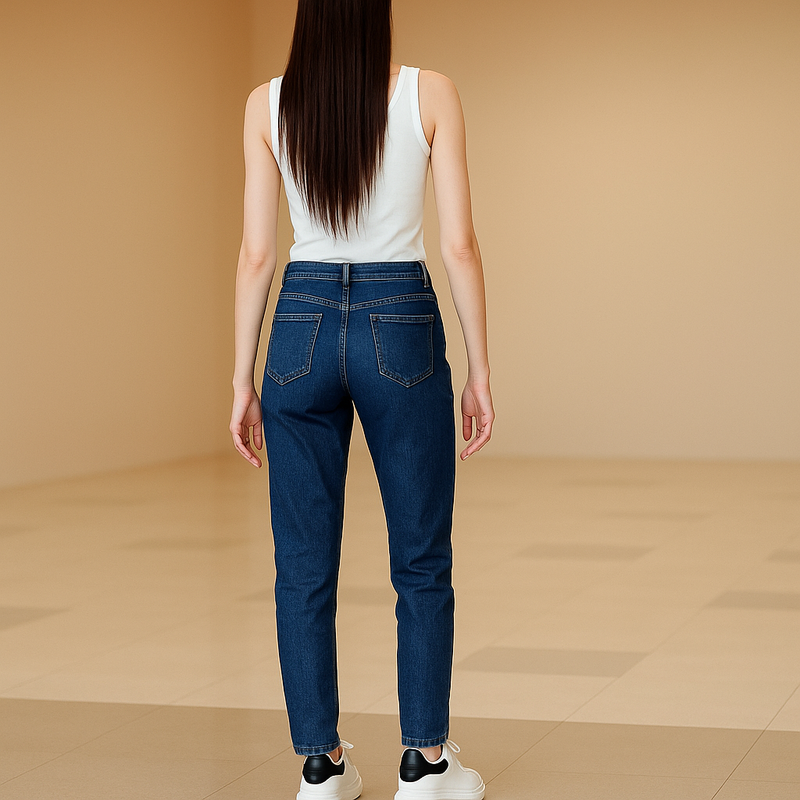 Llevá 3 Pagá 2] Jean Femenino Antolena Skinny de Tiro Alto y Caída a Medida (¡Corte moderno y delicado!)