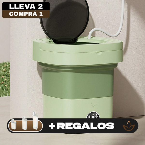 [Llevá 2 Pagá 1] Mini Máquina de Lavar Multifuncional Portátil + REGALOS: 2 Potes Dosificadores