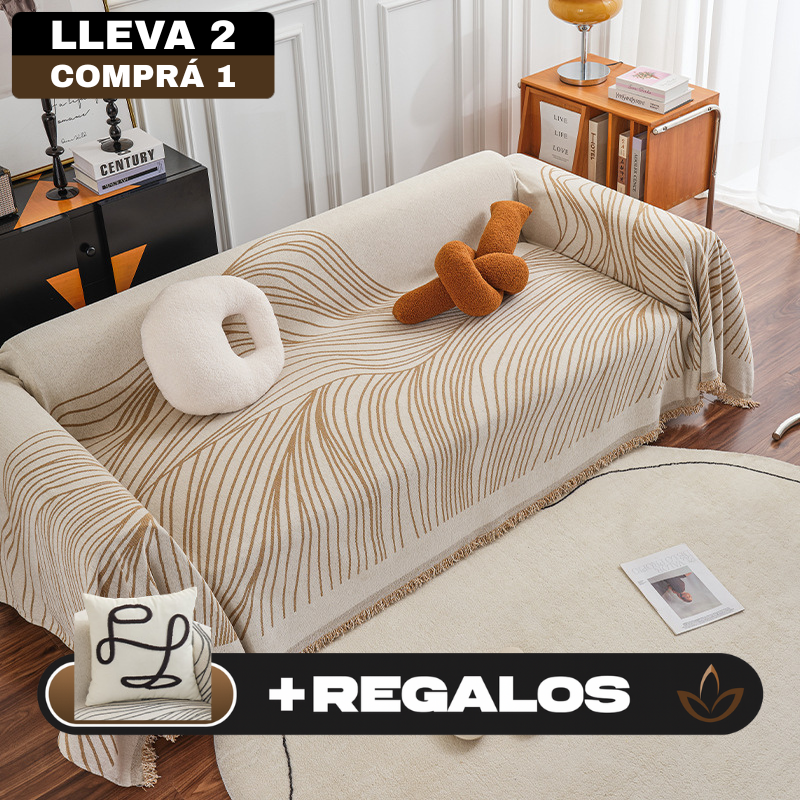 [Pagás 1, Te Llevás 2] Funda para Sofá (¡Ligereza y Encanto que Transforman tu Sofá!) + REGALO: 2 Almohadones