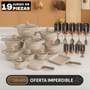 Conjunto de Ollas de Cerámica 19 Piezas Antiadherentes [ÚLTIMAS UNIDADES]