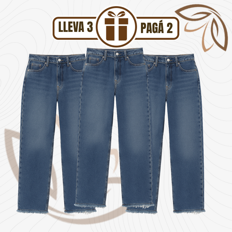 [Llevá 3 Pagá 2] Jean Femenino Angela Wide Leg con Caída Perfecta (¡Estilo atemporal y delicado!)